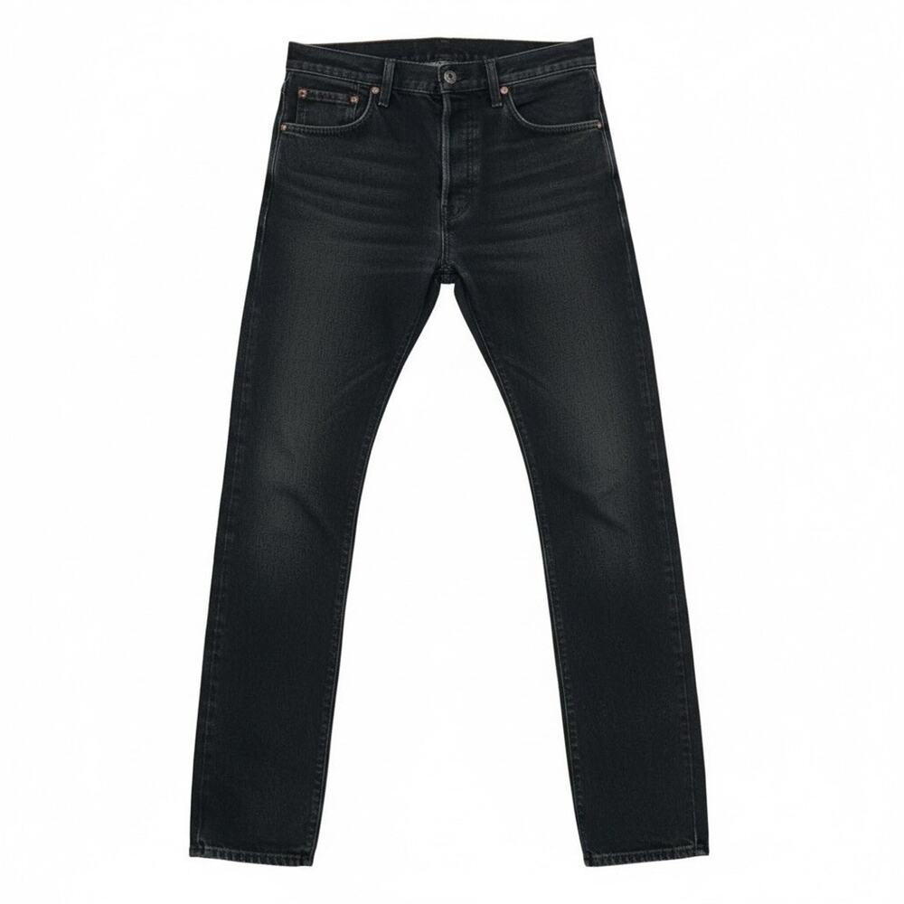 Vintage Structure Men's Relax Fit Jeans Size 34x32 Straight Leg Dark Wash Denim